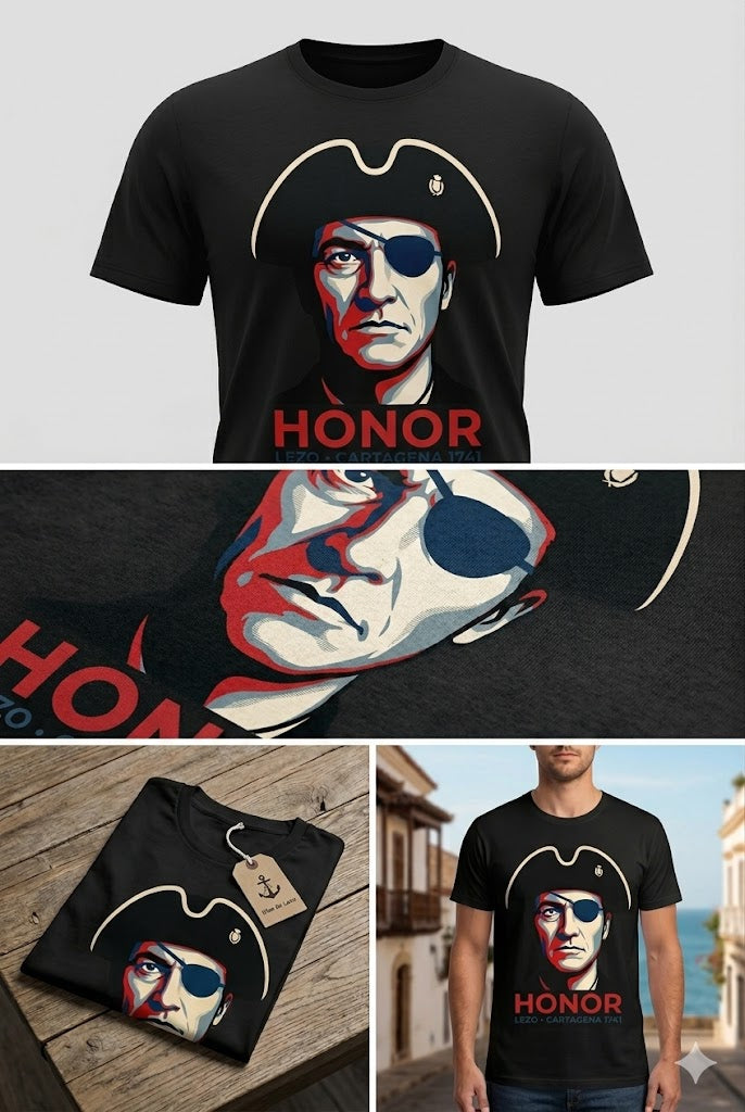 HONOR – Camiseta de Blas de Lezo | Cartagena de Indias 1741