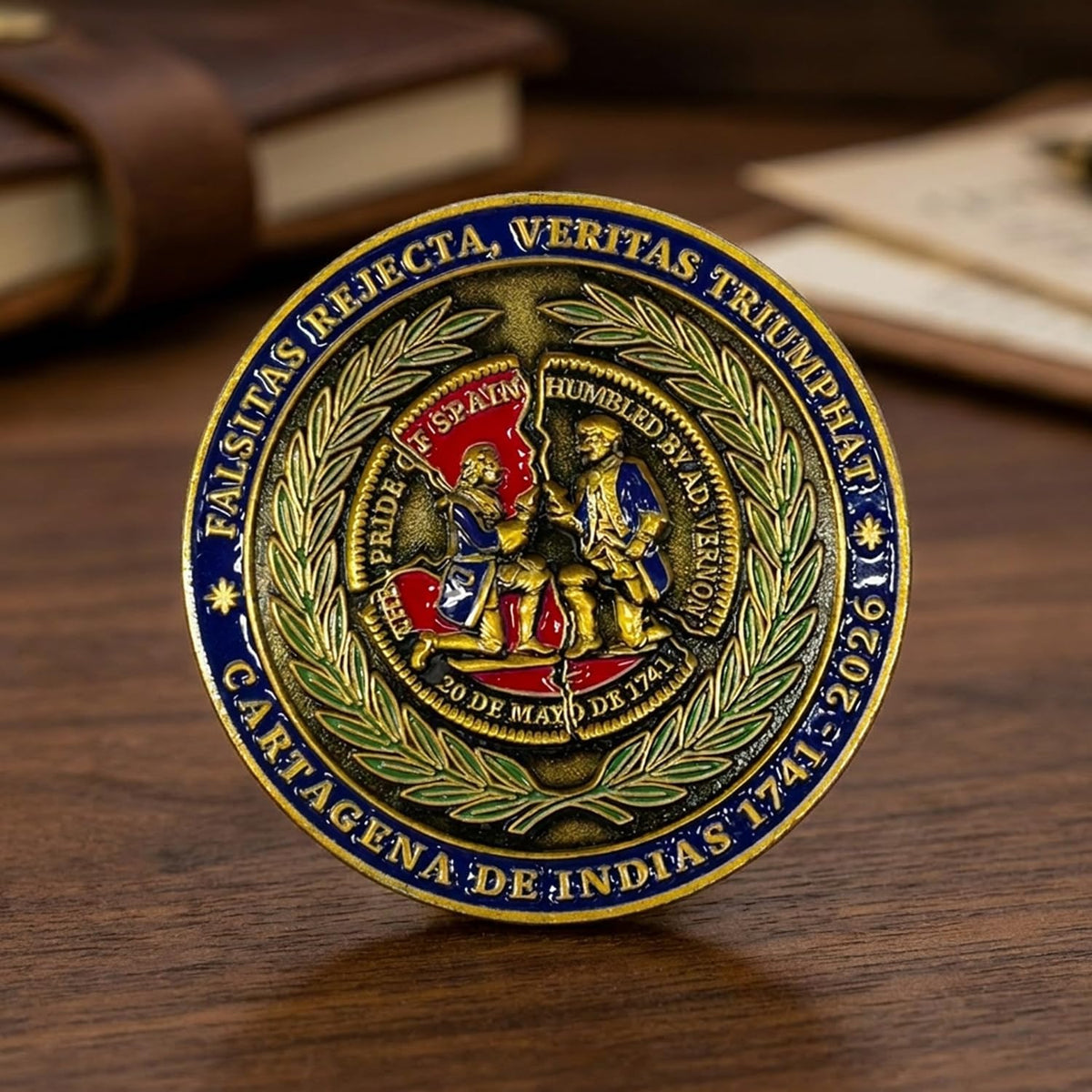Moneda Conmemorativa Cartagena de Indias 285 aniversario 45 mm