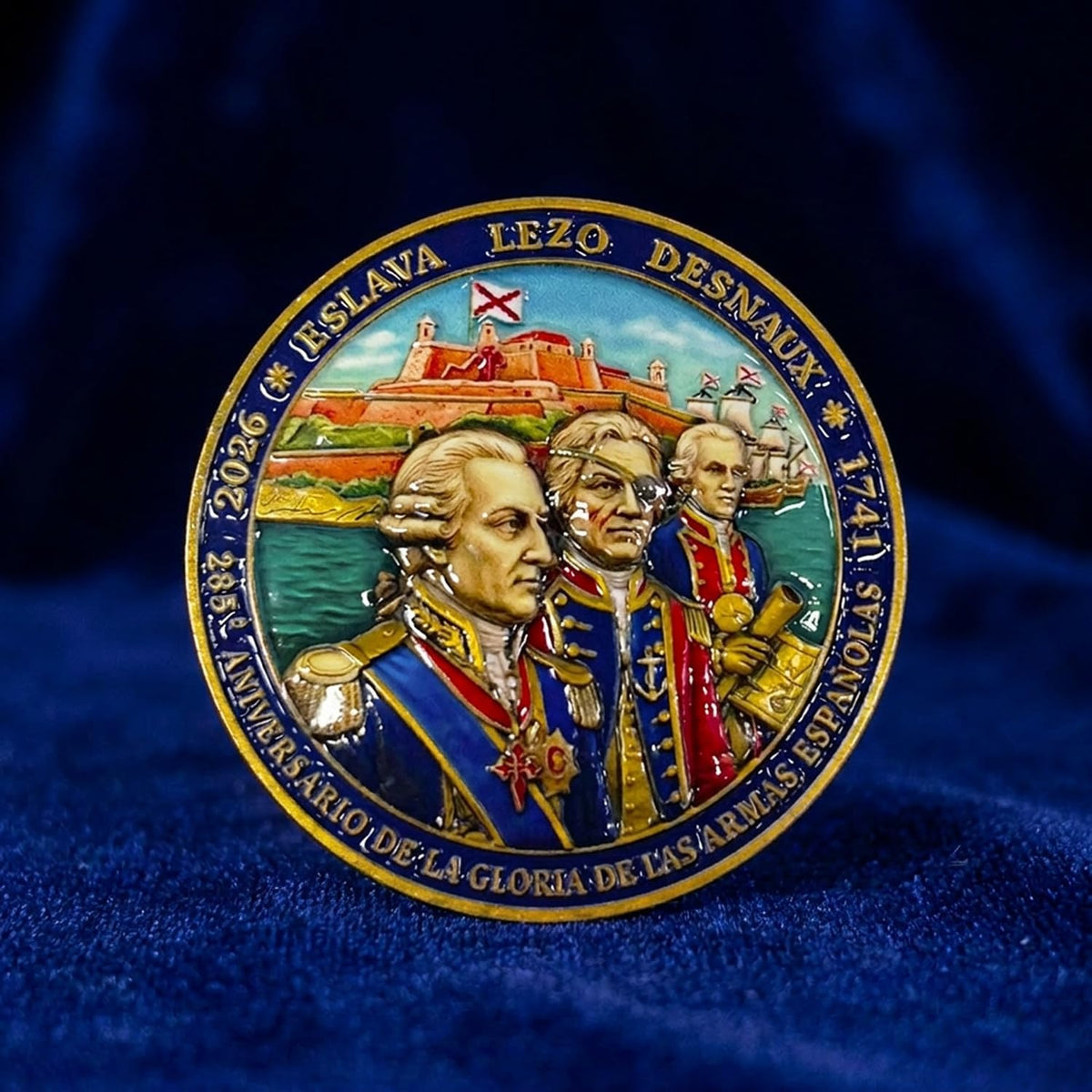 Moneda Conmemorativa Cartagena de Indias 285 aniversario 45 mm