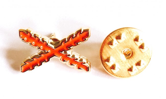 Pin de Solapa de la Cruz de San Andres Cruz de Borgoña Recortada - BlasdeLezo