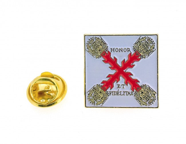 Pin de Solapa Bandera del Batallón del Regimiento de Infantería de la Luisiana 1779-1781 - BlasdeLezo