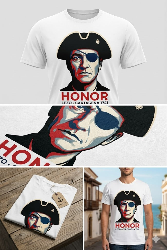 HONOR – Camiseta de Blas de Lezo | Cartagena de Indias 1741