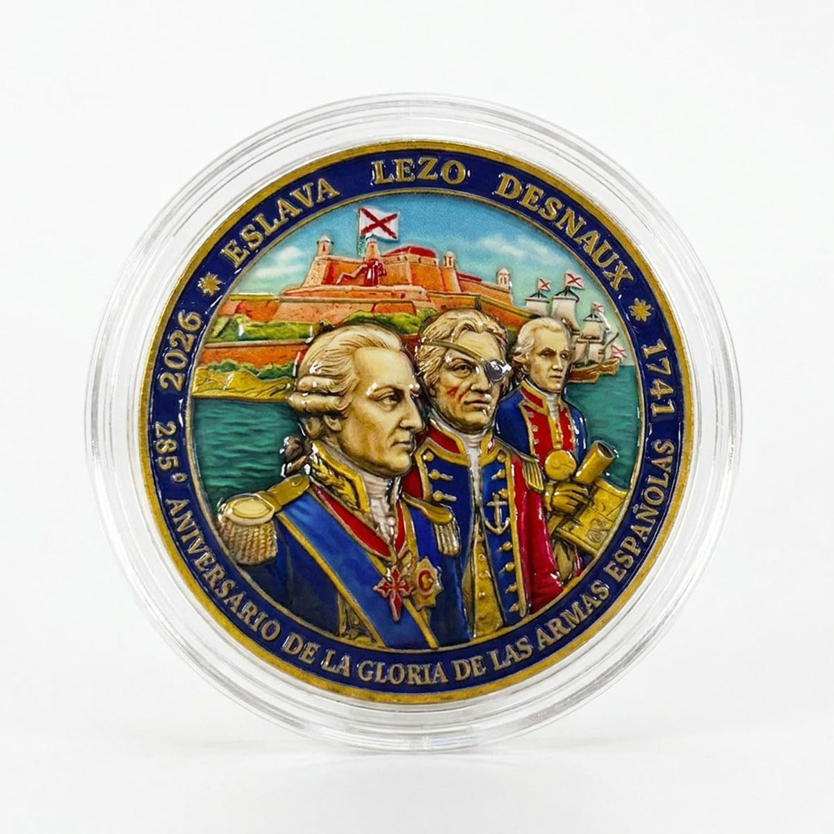 Moneda Conmemorativa Cartagena de Indias 285 aniversario 45 mm