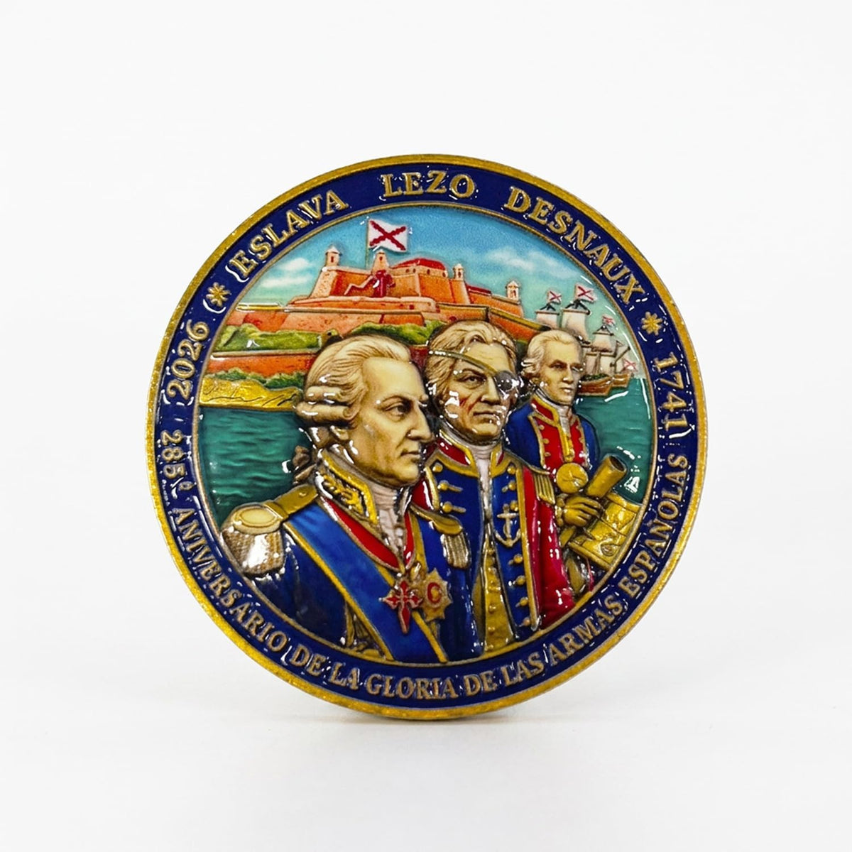 Moneda Conmemorativa Cartagena de Indias 285 aniversario 45 mm