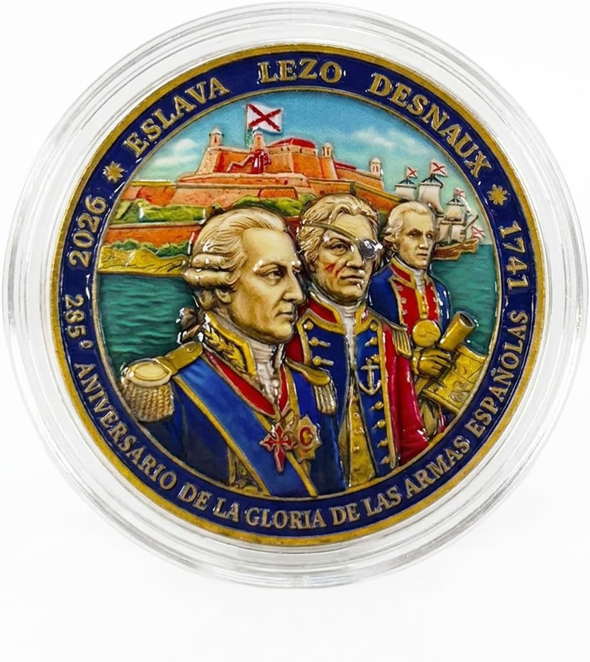 Moneda Conmemorativa Cartagena de Indias 285 aniversario 45 mm