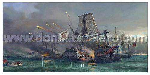 Lamina Armada Inglesa Batalla de Cartagena de Indias 1741