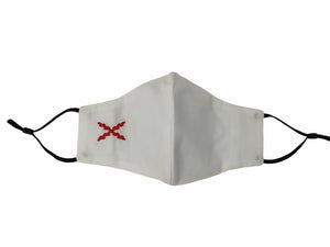 Mascarilla de la Cruz de Borgoña Bordada
