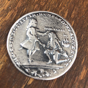 Replica Exacta de la Moneda Original de 1741 en plata de ley 925 Edición Limitada 500 unidades - BlasdeLezo