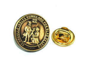 Pin de Solapa Medalla de Blas de Lezo Homenaje de 16mm. - BlasdeLezo